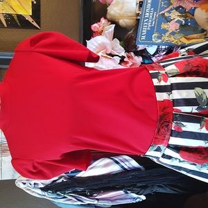 Unique striped rose skirt